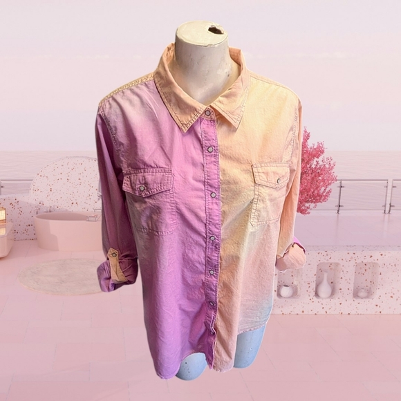 Women's Arizona Jean Co. Button Down Shirt - Picture 3 of 5